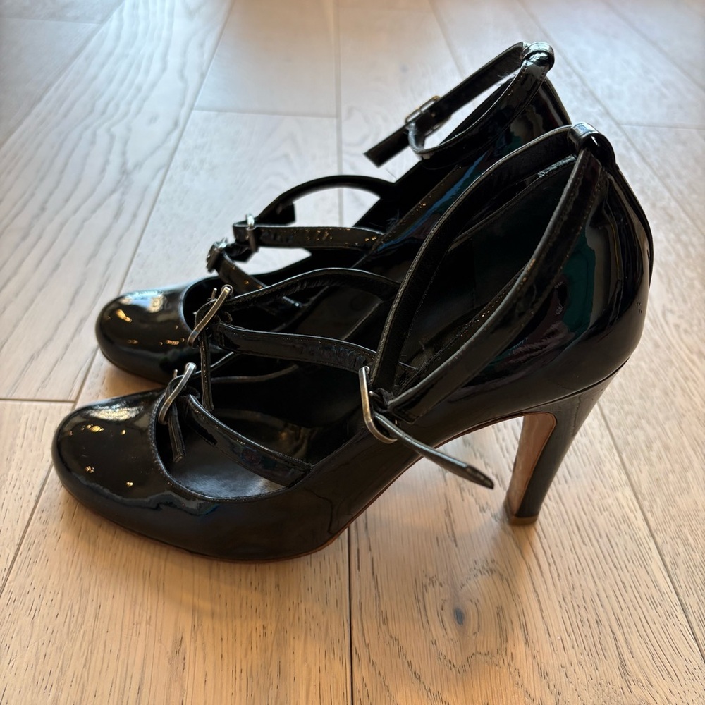 Marc By Marc Jacobs Black Patent Heels Size 37